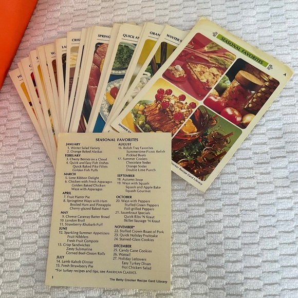 Vintage Betty Crocker Recipe Card Library by General Mills 1971 - Starter Set - Picture 11 of 16